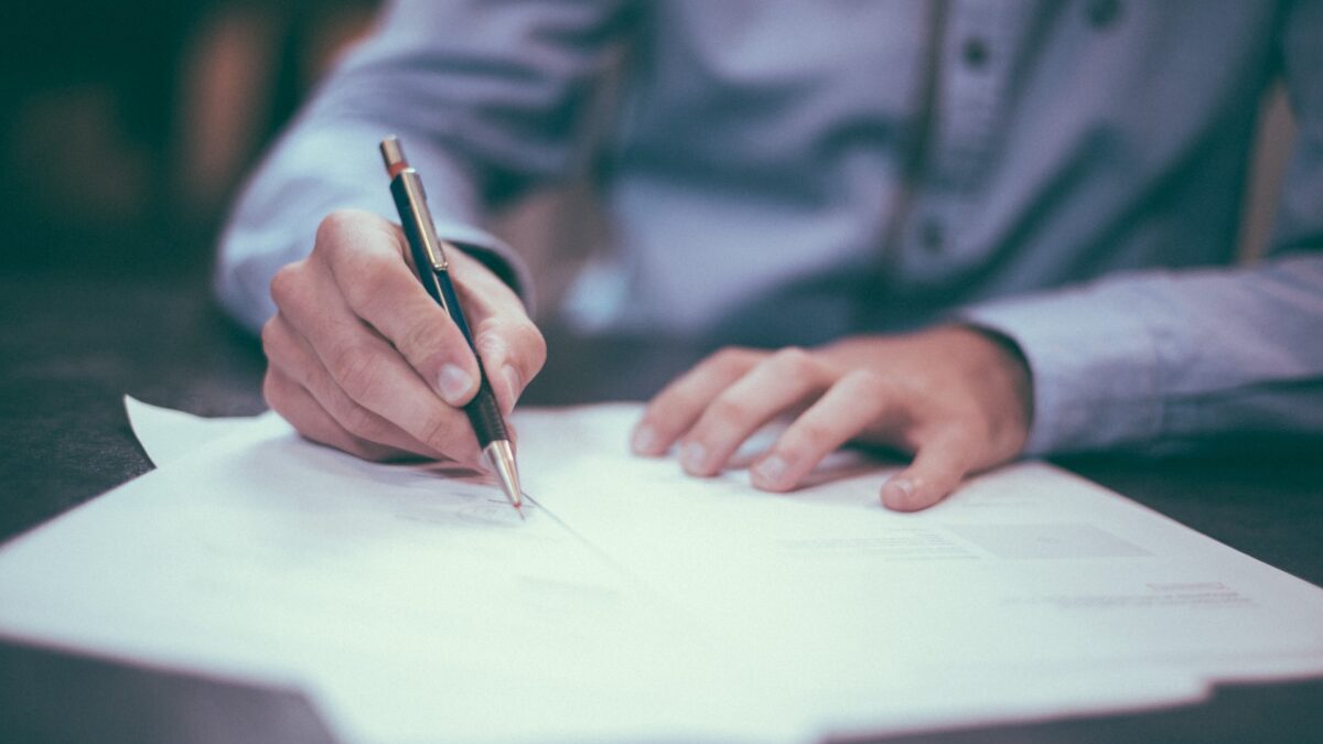 signing the insurance contract